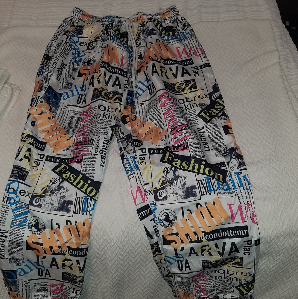 Graphic art sweatpants